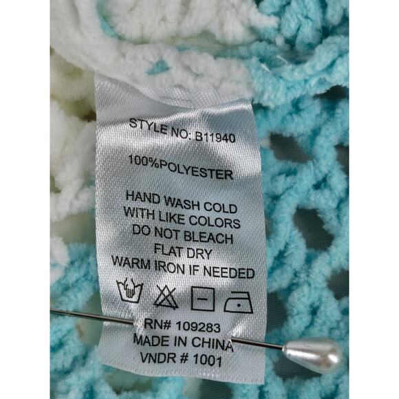 VINTAGE HAVANA TROPICAL TURQUOISE STRIPED KNIT CREWNECK – SIZE SMALL – NWT - Picture 8 of 10